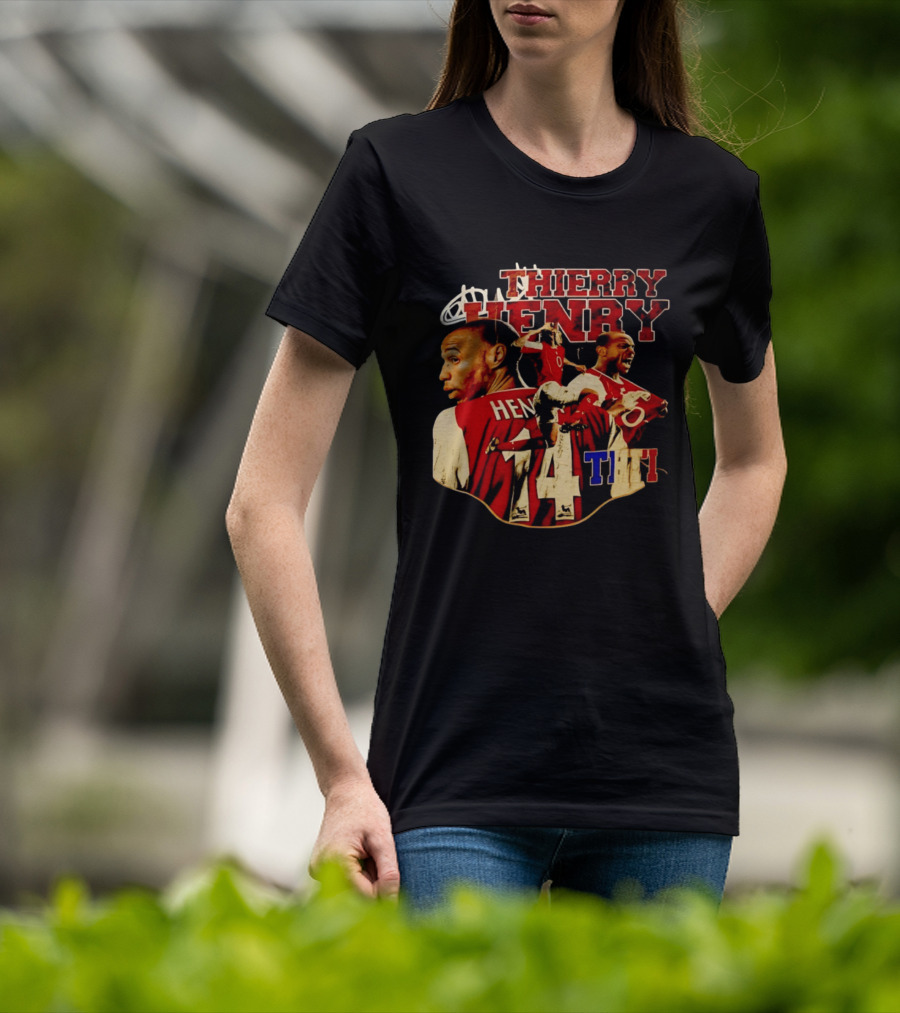 Thierry Henry Arsenal Legend Number 14 Football T-Shirt