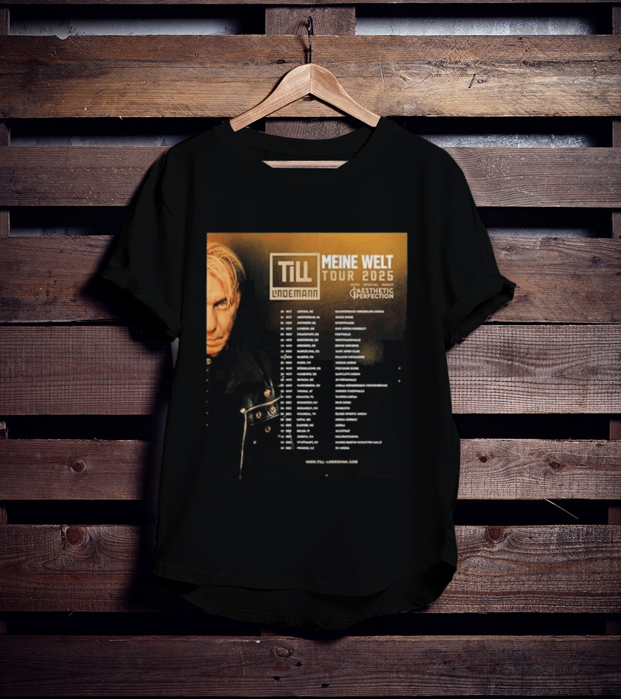 Till Lindemann Meine Welt Tour 2025 Aesthetic Perfection Special Guest T-Shirt