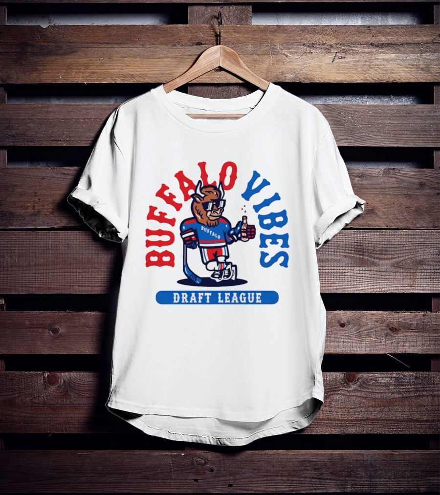 Buffalo Vibes Hockey Draft League Retro Style Buffalo T-Shirt