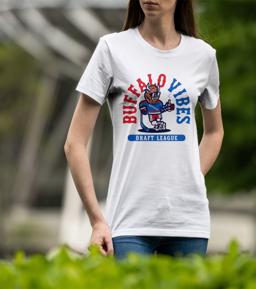 Buffalo Vibes Hockey Draft League Retro Style Buffalo T-Shirt