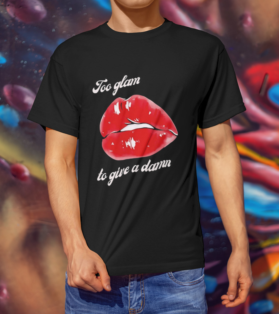 Too Glam Red Lips Attitude T-Shirt