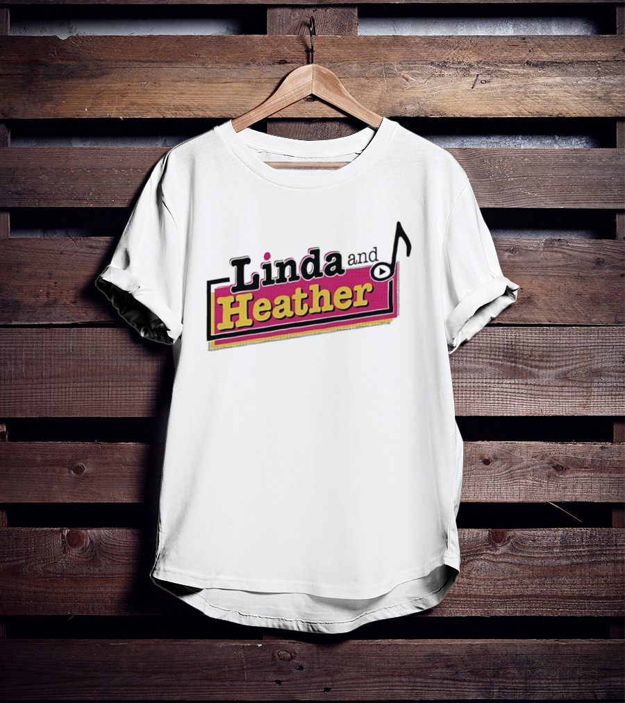 Linda And Heather Baseball Text Vintage Retro Block T-Shirt
