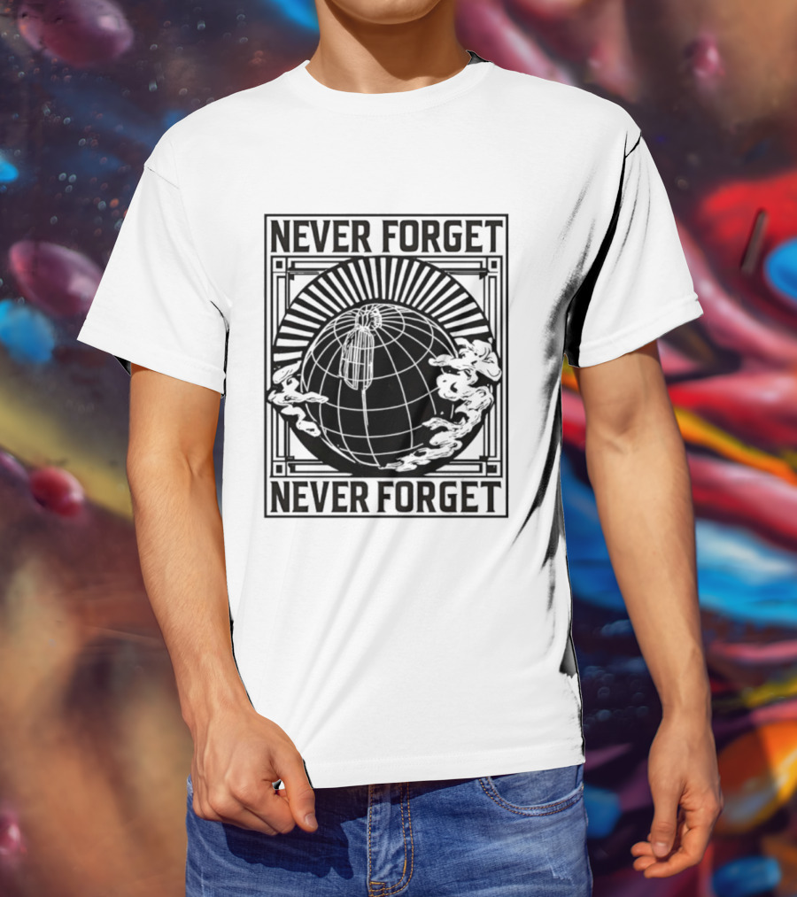 NEVER FORGET Nat Geo Globe SS T-Shirt