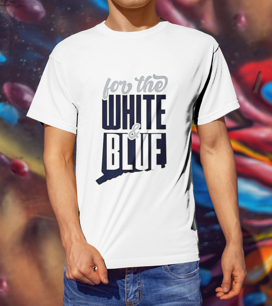 UConn Huskies For The White And Blue T-Shirt