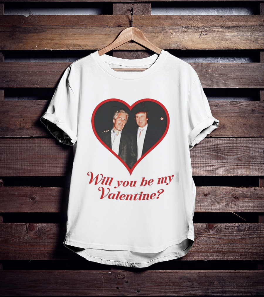 Will You Be My Valentine Heart Frame T-Shirt