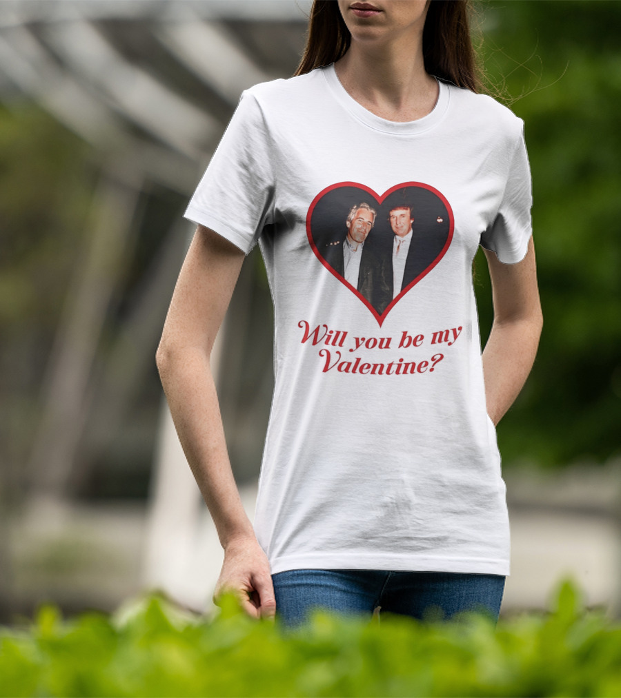 Will You Be My Valentine Heart Frame T-Shirt
