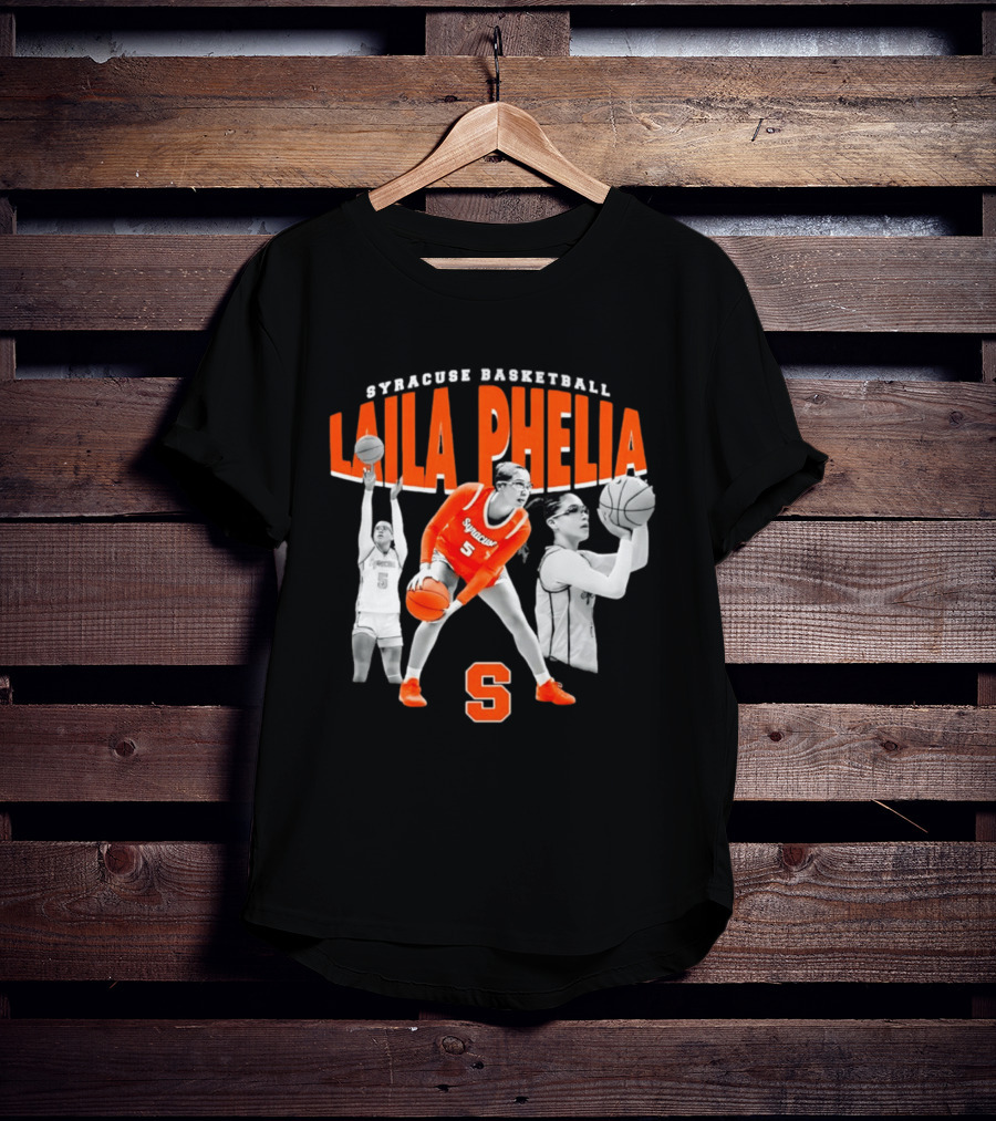 Laila Phelia Syracuse Basketball Player Number 5 Orange Team T-Shirt