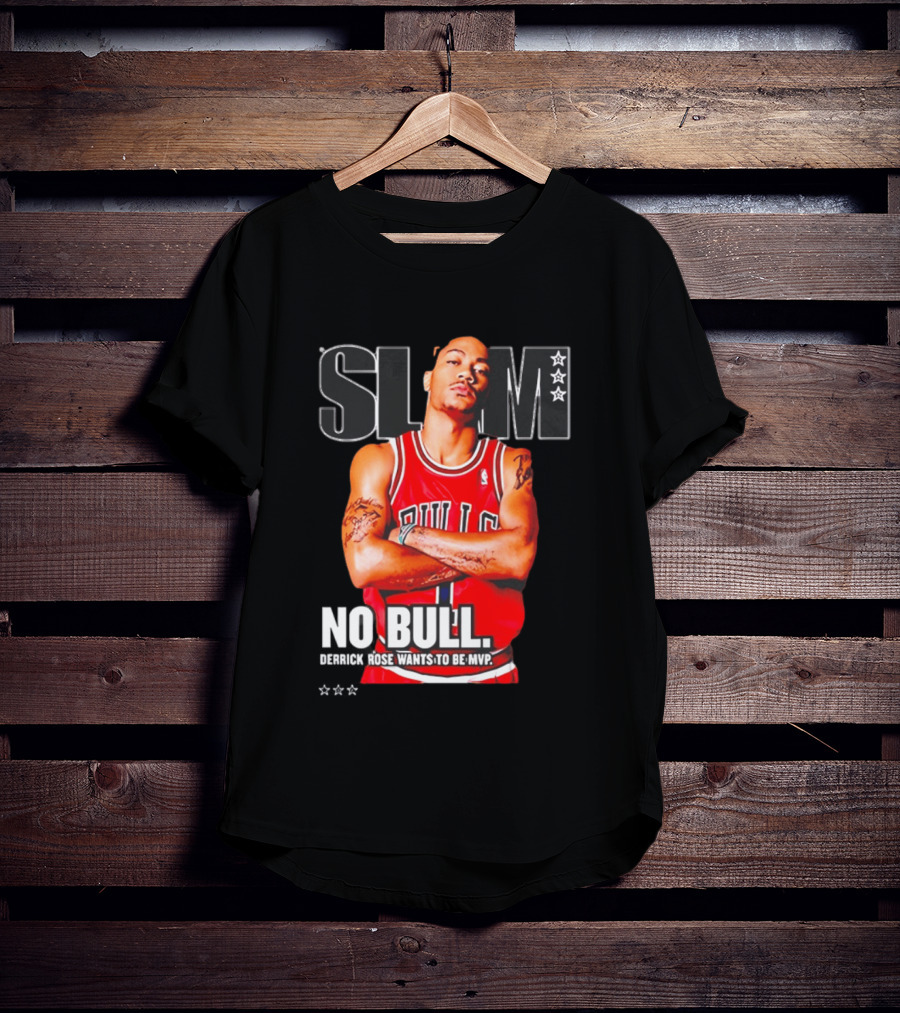SLAM Chicago Bulls Derrick Rose No Bull Wants To Be MVP T-Shirt