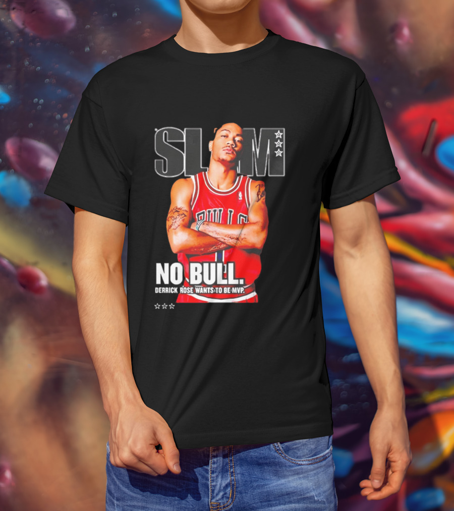 SLAM Chicago Bulls Derrick Rose No Bull Wants To Be MVP T-Shirt