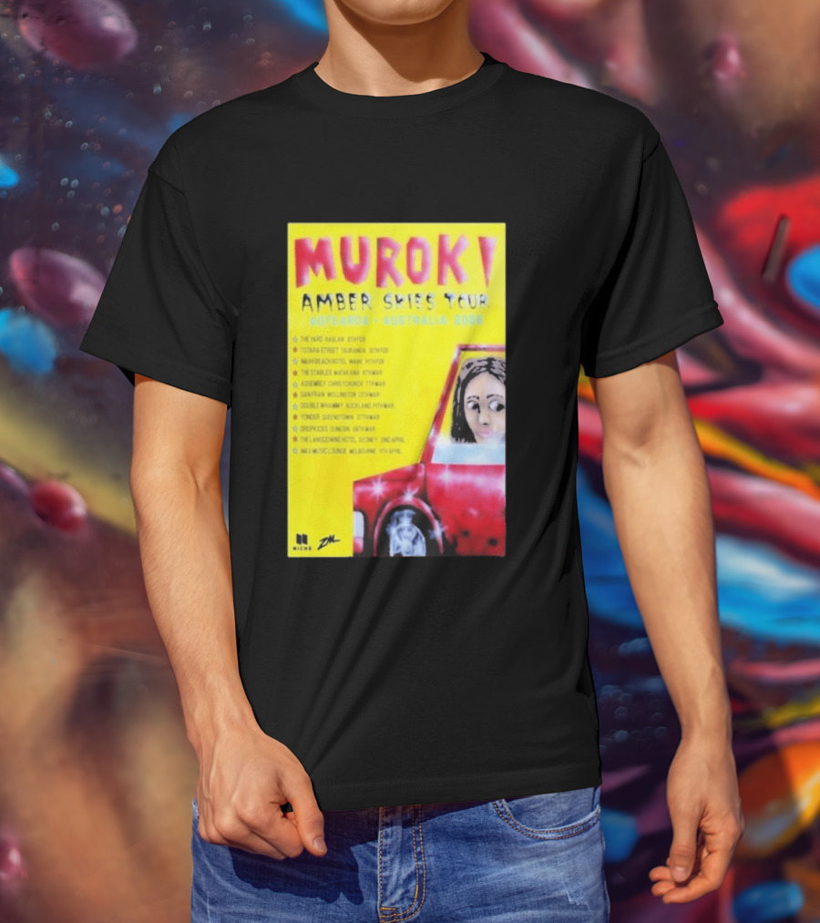 Muroki Amber Skies Tour Aotearoa Australia 2026 T-Shirt