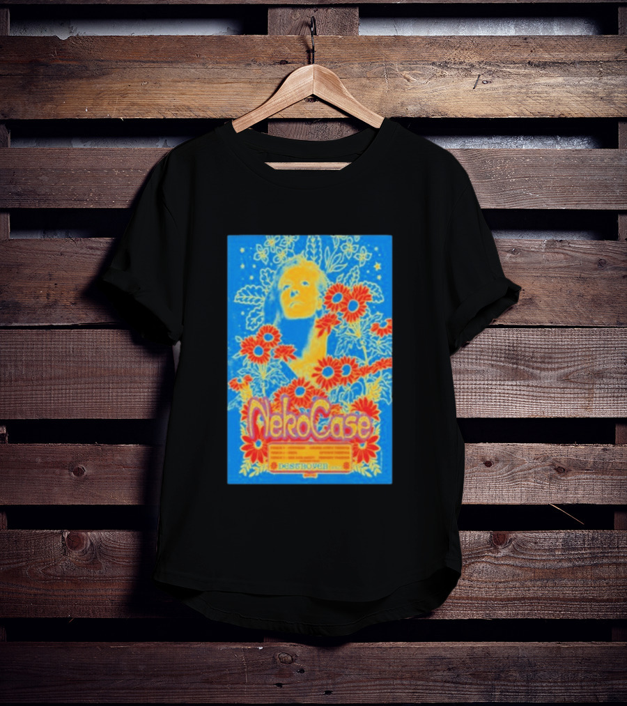Neko Case 2026 Tour California Show Flowers T-Shirt