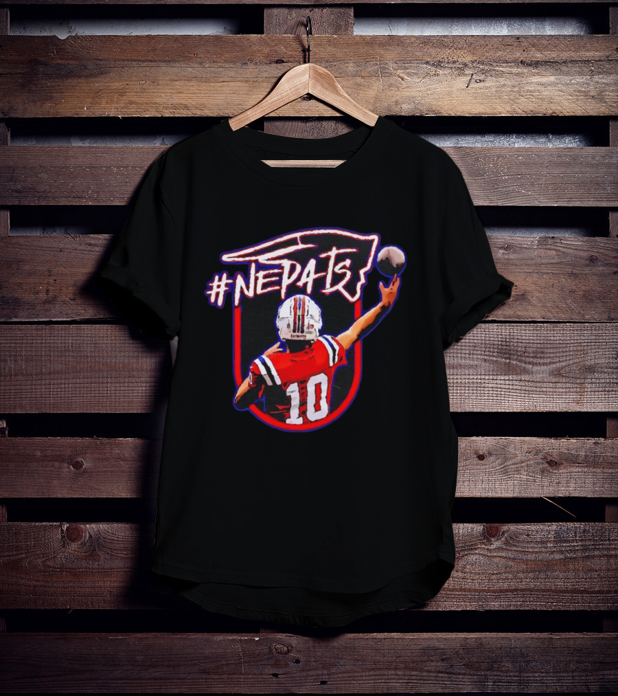#NEPats Football Player 10 Patriots New England Iconic Jersey T-Shirt