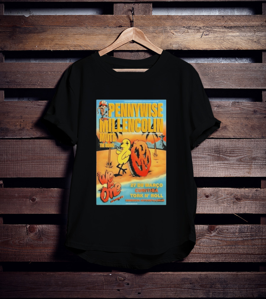 Pennywise Millencolin Mute The Menzingers We Are One Tour March 27 Curitiba Tork 'n' Roll T-Shirt
