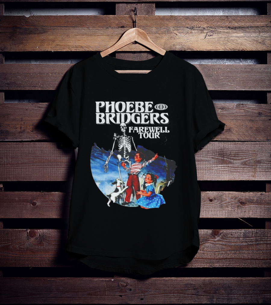 Phoebe Bridgers Farewell Tour Vintage Style Skeleton Kids And Dog T-Shirt