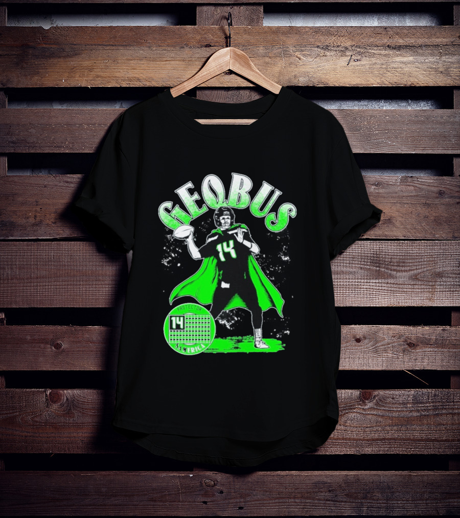 Geqbus Protector 14 Sam Erica Football Hero Green Cape T-Shirt
