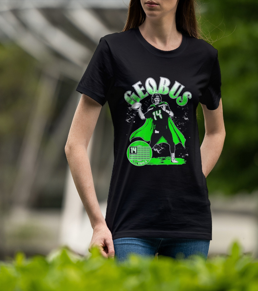 Geqbus Protector 14 Sam Erica Football Hero Green Cape T-Shirt