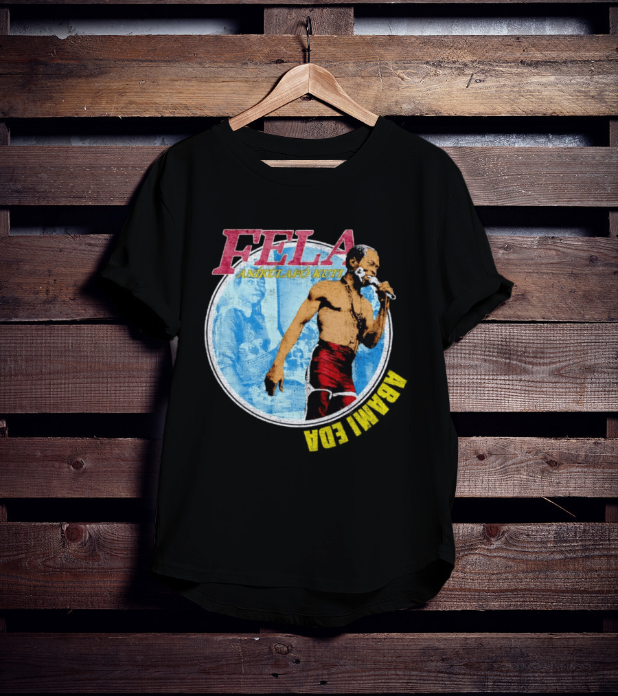 Fela Anikulapo Kuti Abami Eda Music Legend Circle T-Shirt