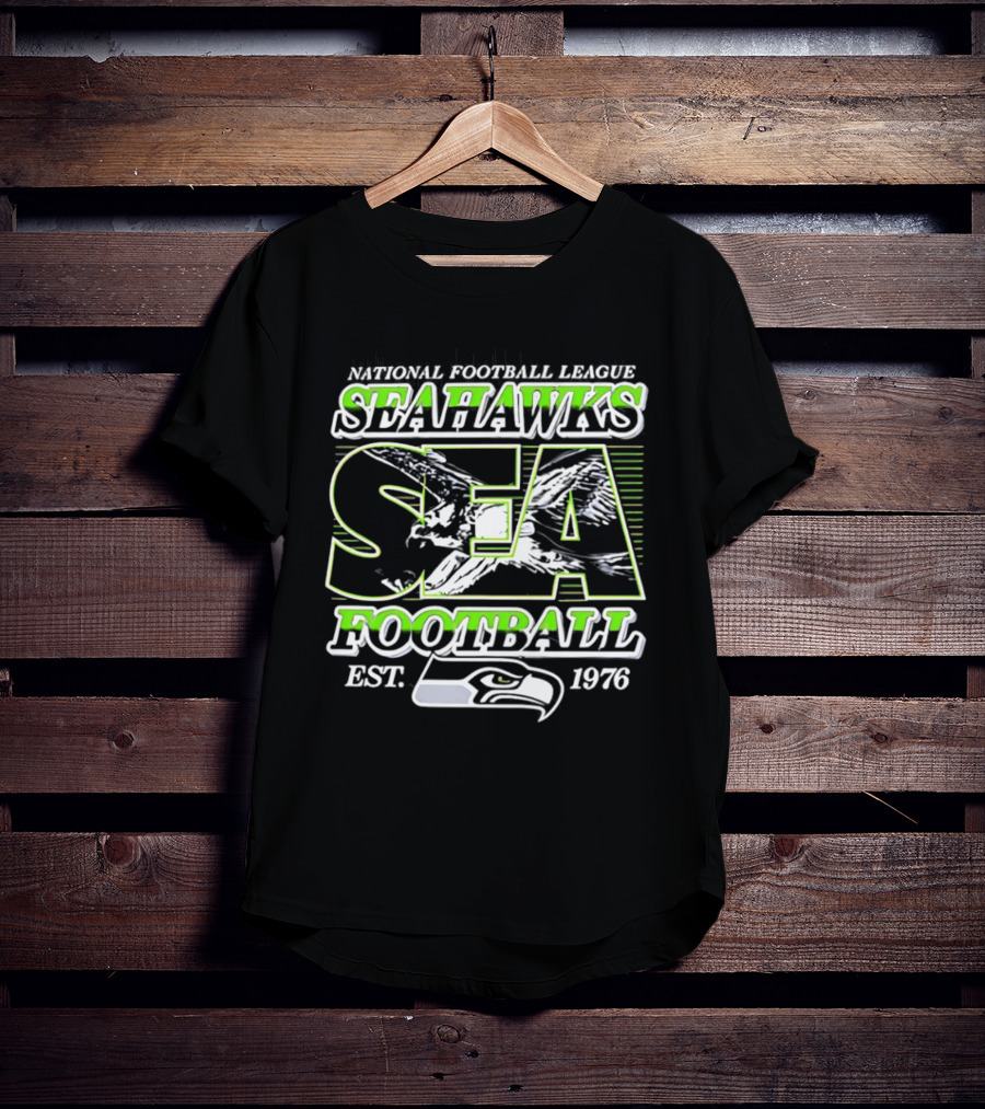 National Football League Seahawks SEA Football Est 1976 T-Shirt