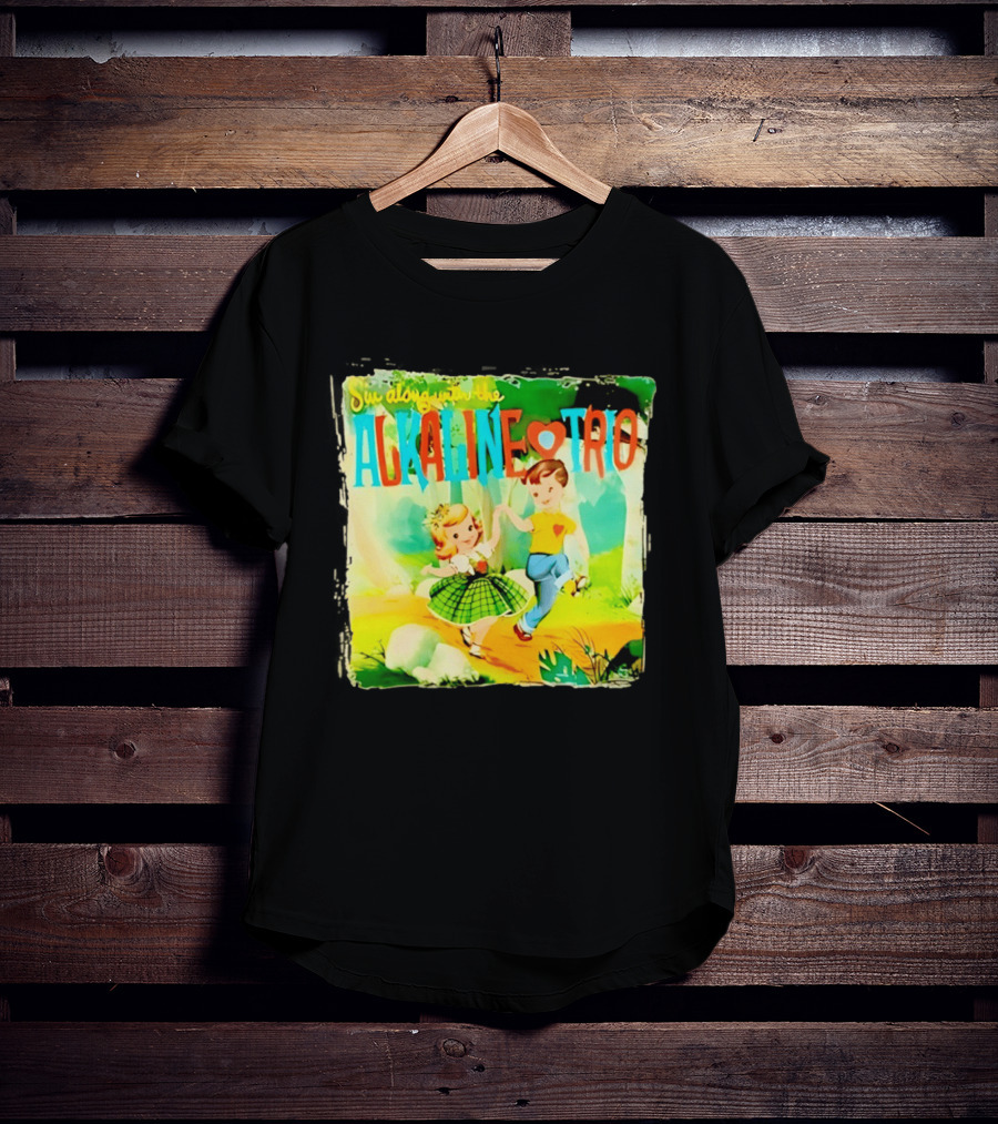 Sin Along With The Alkaline Trio Vintage Cartoon T-Shirt