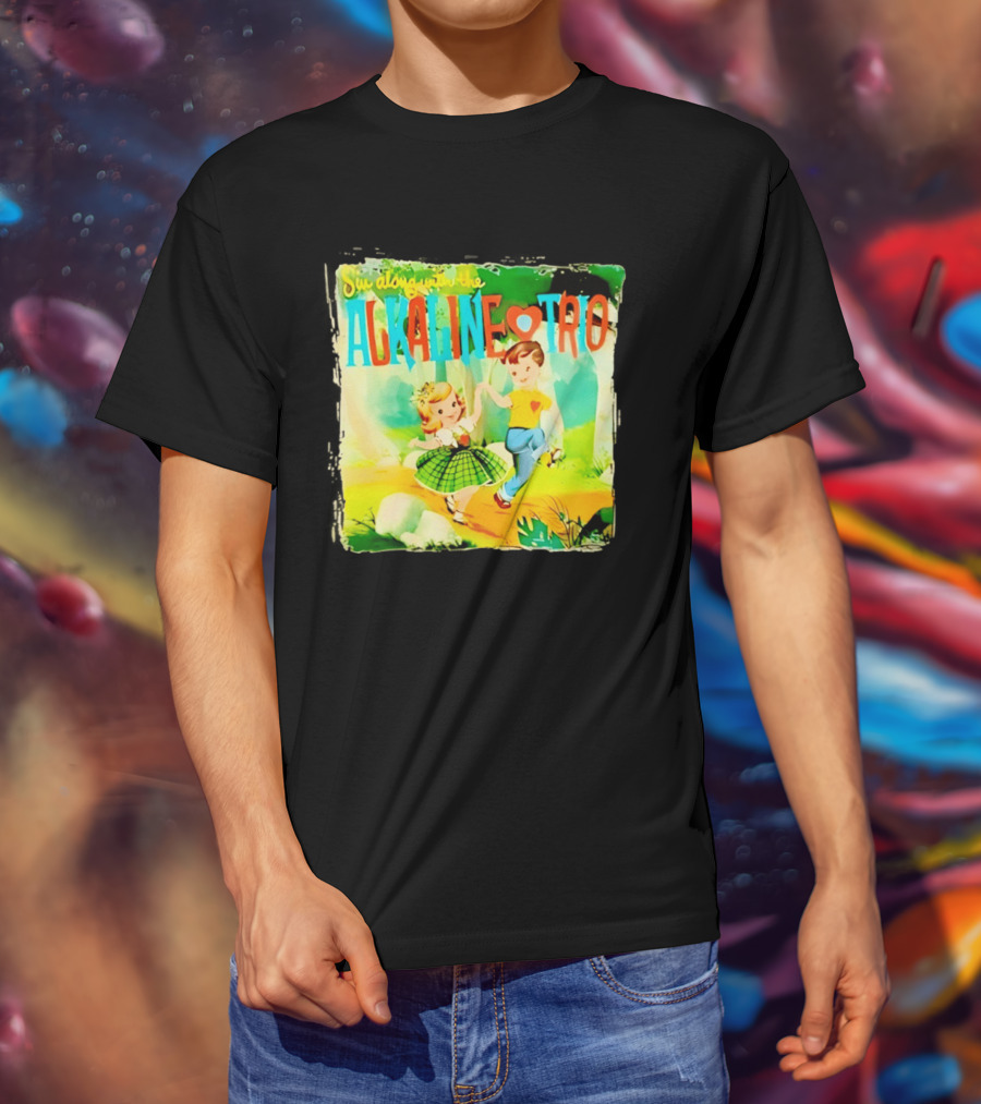 Sin Along With The Alkaline Trio Vintage Cartoon T-Shirt