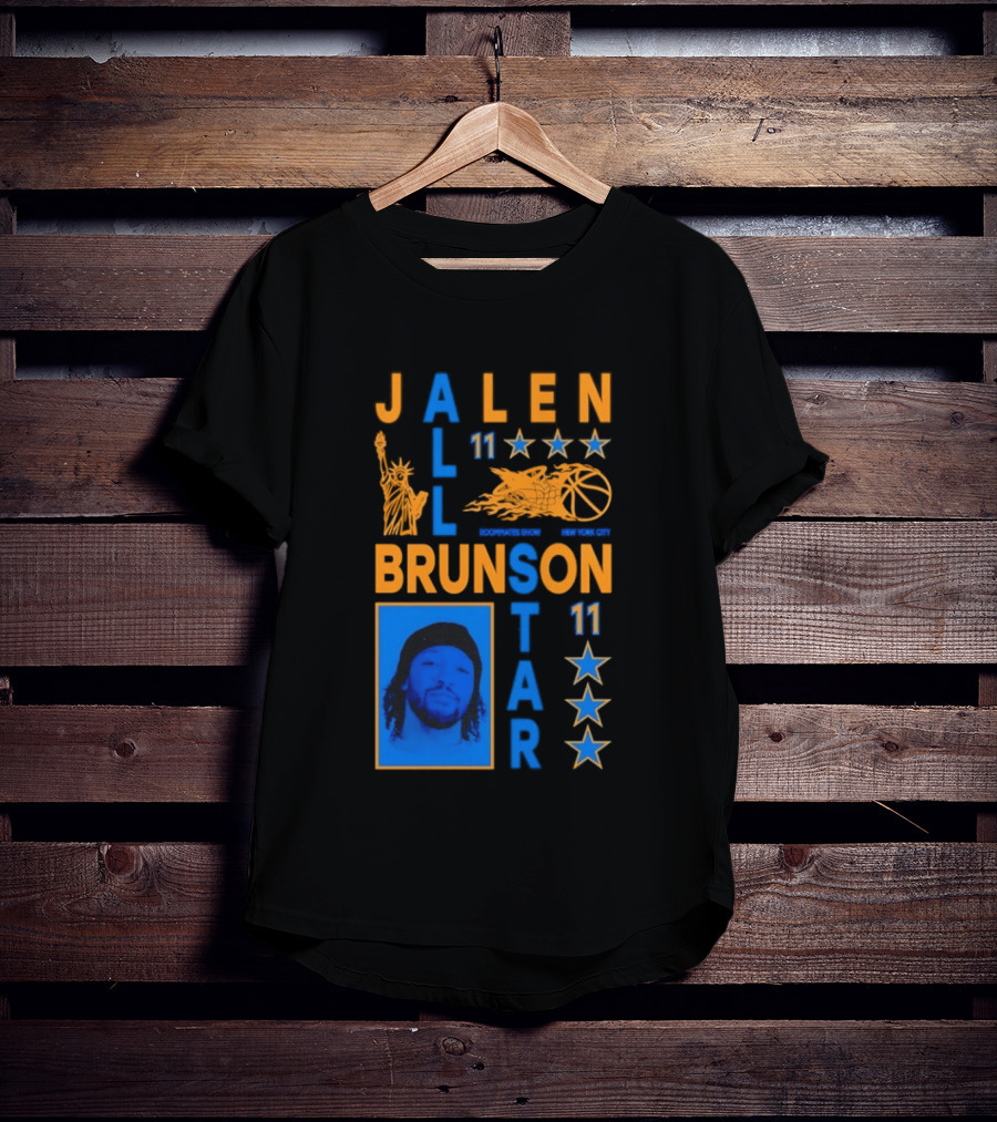 Jalen Brunson 11 NY Knicks All Star Basketball Stars T-Shirt