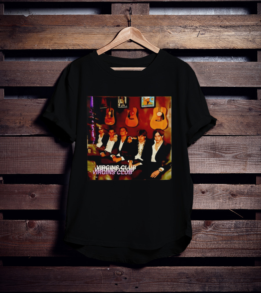 Virgins Club Sophisticated Lounge Vibes With Classic Guitars T-Shirt
