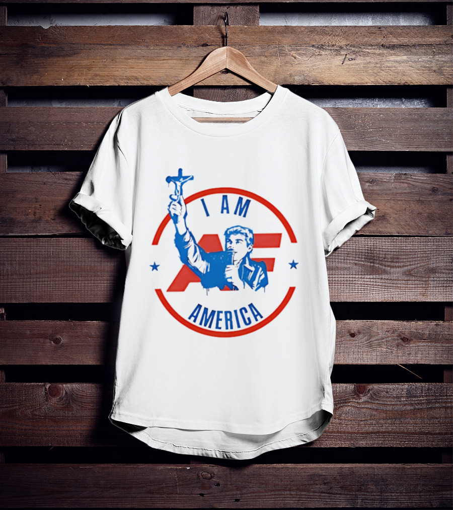 I AM America First Crucifix AF T-Shirt