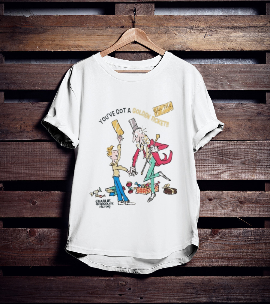 Wonka Golden Ticket Charlie And The Chocolate Factory T-Shirt
