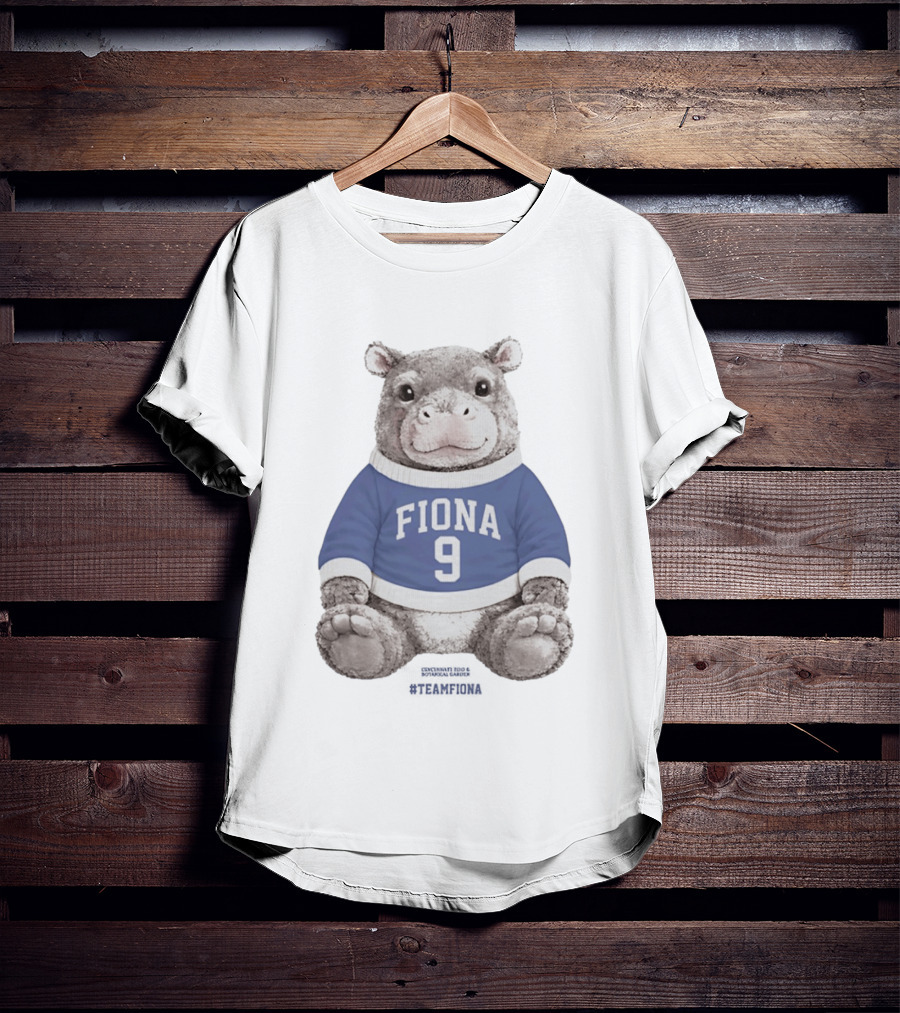 Fiona 9 Hippo Stuffie Birthday Blue Sweater T-Shirt