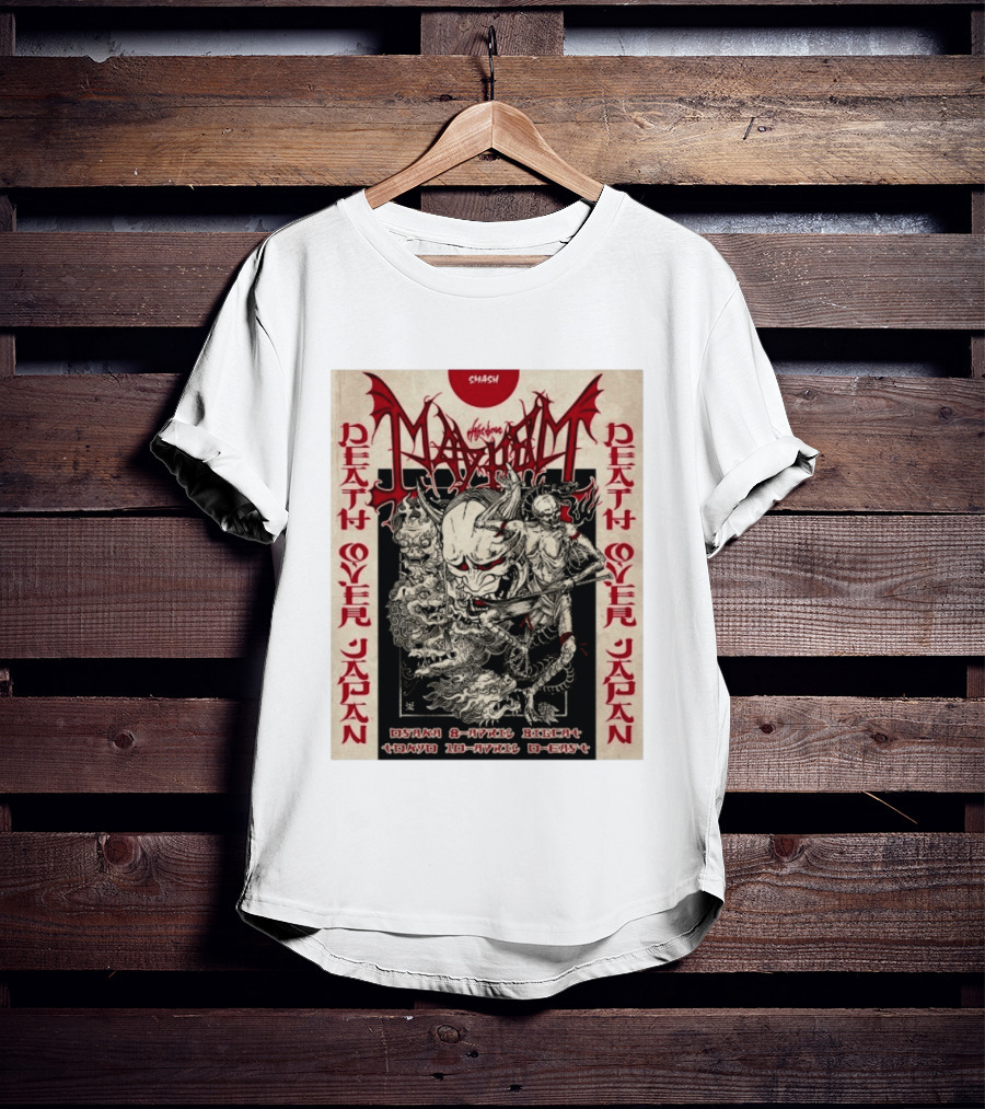 Mayhem Death Over Japan Osaka April 8 Bigcat Tokyo April 10 2026 Q East Smash T-Shirt