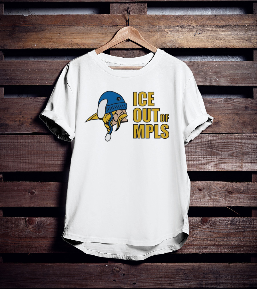 ICE Out Of MPLS Minnesota Vikings Fan T-Shirt