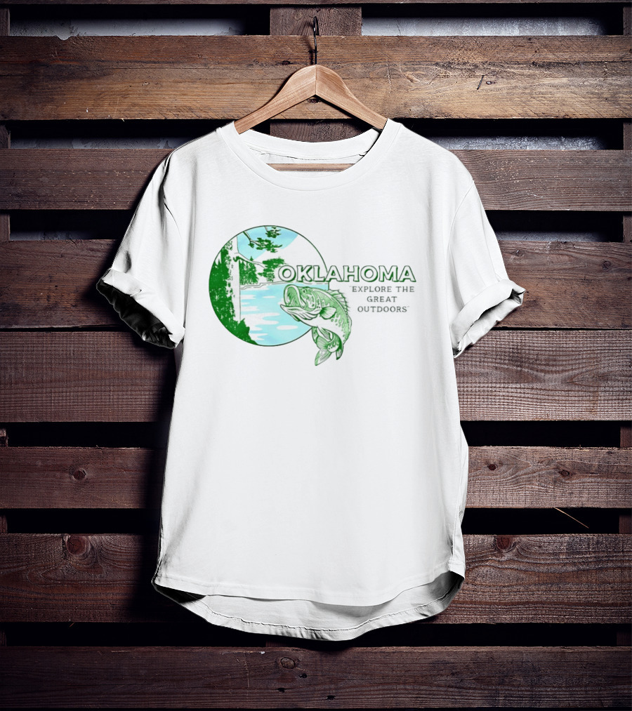 Oklahoma Fishing Explore The Great Outdoors T-Shirt