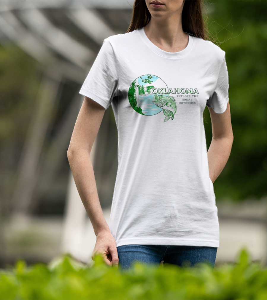 Oklahoma Fishing Explore The Great Outdoors T-Shirt