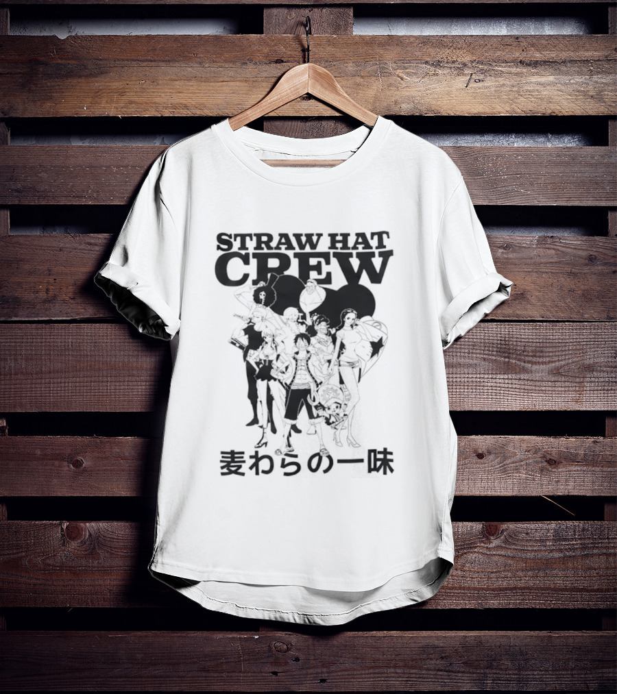 Straw Hat Crew One Piece Anime Characters Japanese T-Shirt