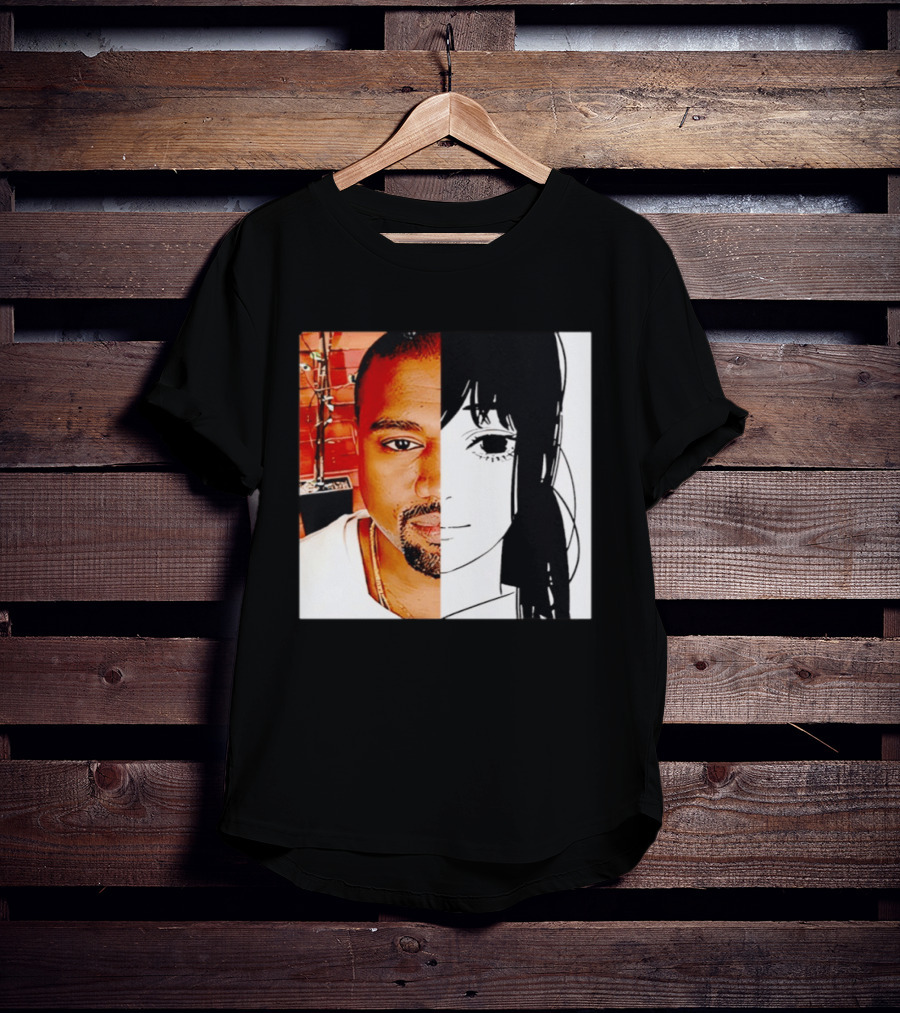 Chainsaw Man Asa Mitaka Kanye West YeAsa Split Face T-Shirt