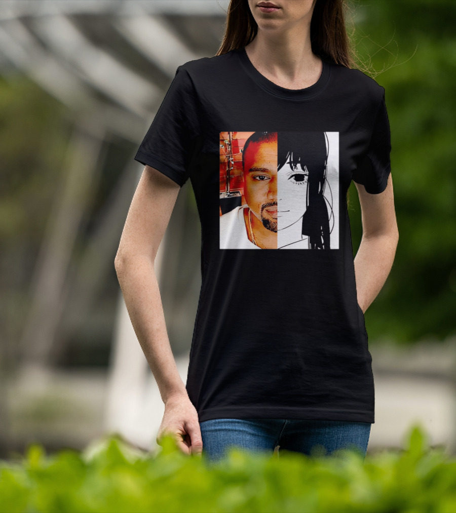 Chainsaw Man Asa Mitaka Kanye West YeAsa Split Face T-Shirt