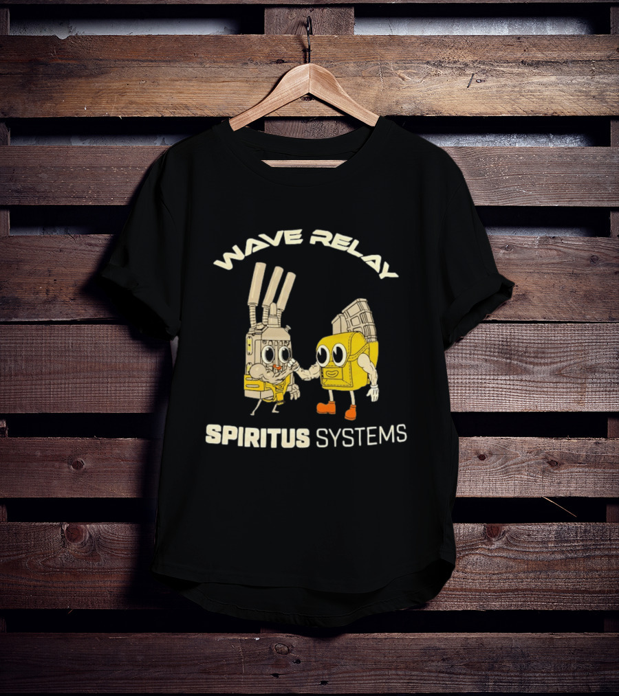 Wave Relay Spiritus Systems Cartoon Characters T-Shirt