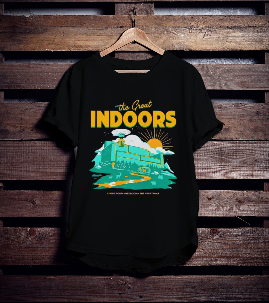 The Great Indoors Living Room Bedroom The Great Hall Couch Nature Sun T-Shirt