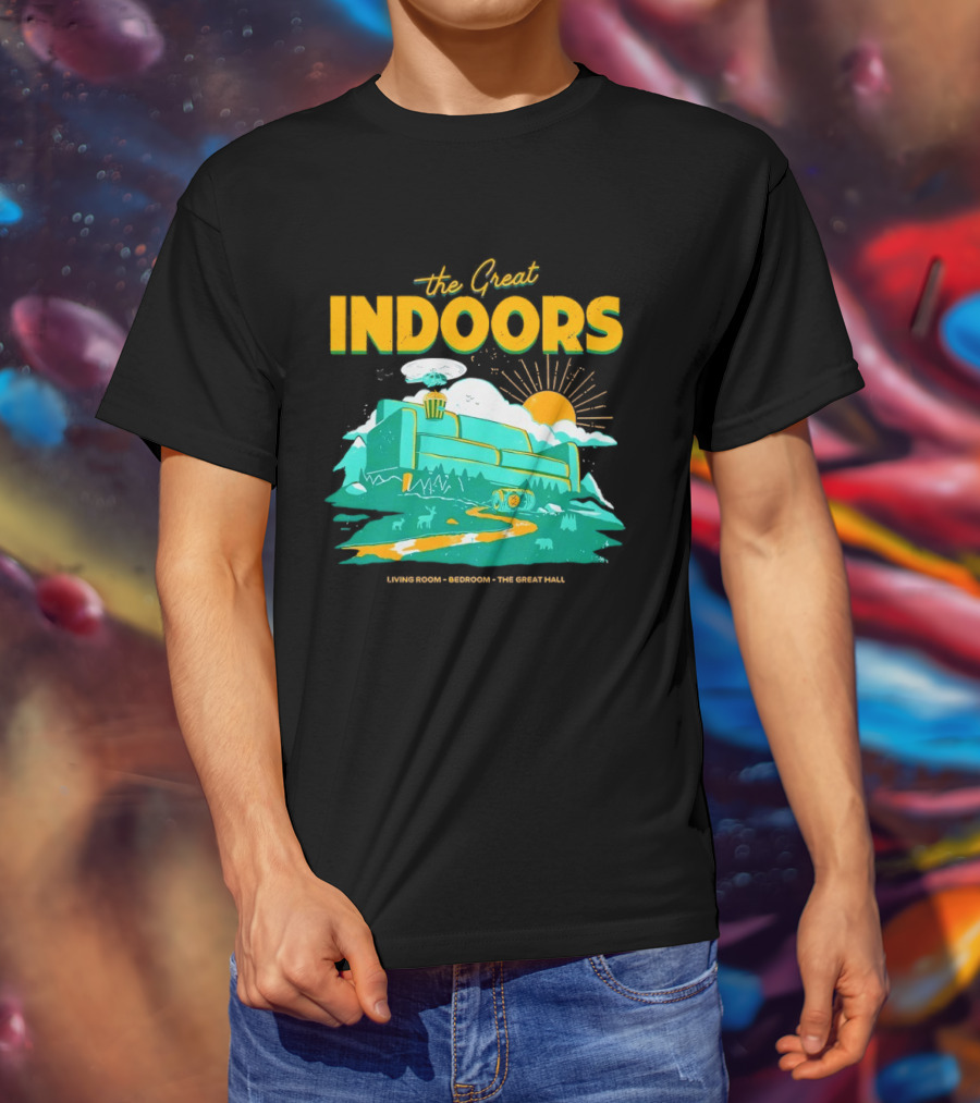 The Great Indoors Living Room Bedroom The Great Hall Couch Nature Sun T-Shirt