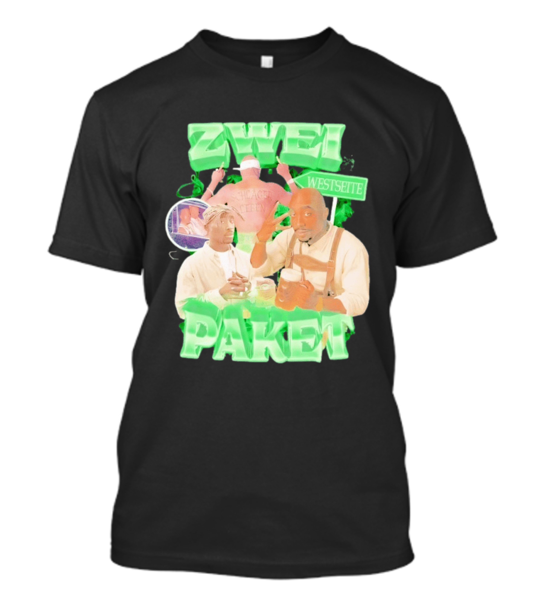 Zwei Paket Tupac Shakur Westseite T-Shirt