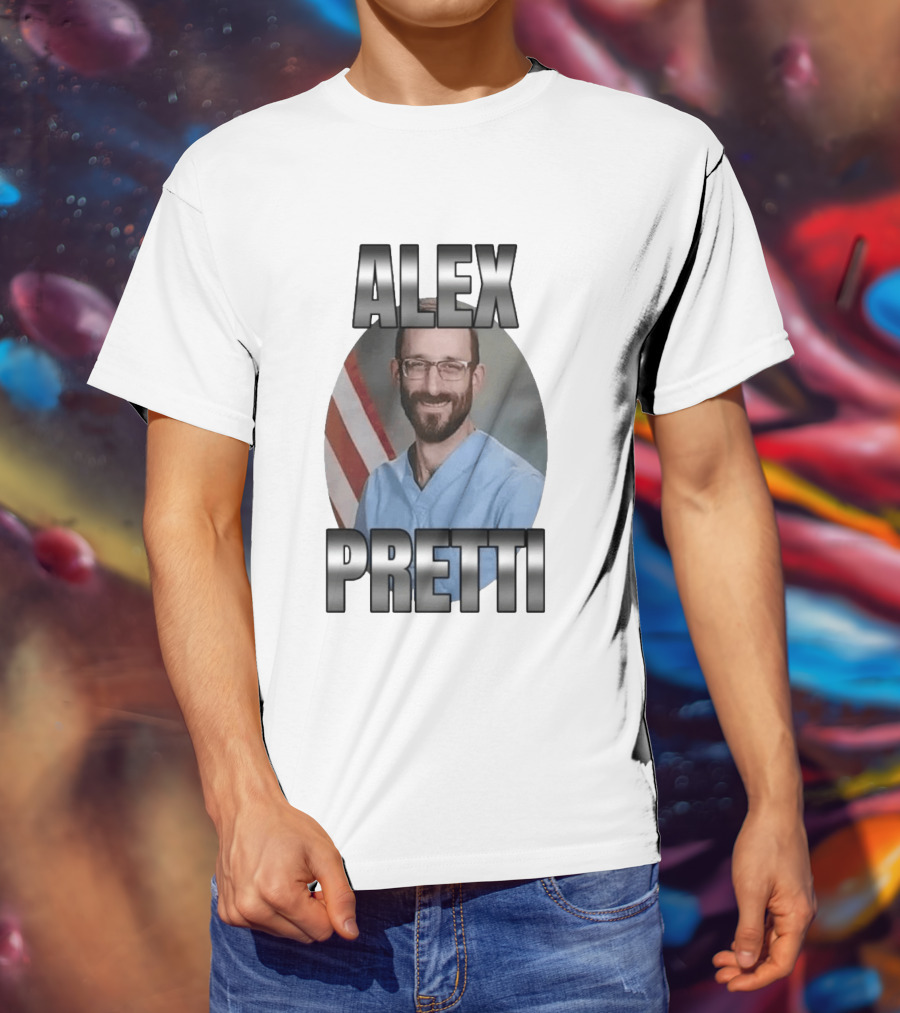 Alex Pretti American Flag T-Shirt
