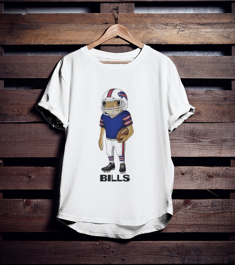 Bad Bunny Buffalo Bills Concho Animated Football Player T-Shirt
