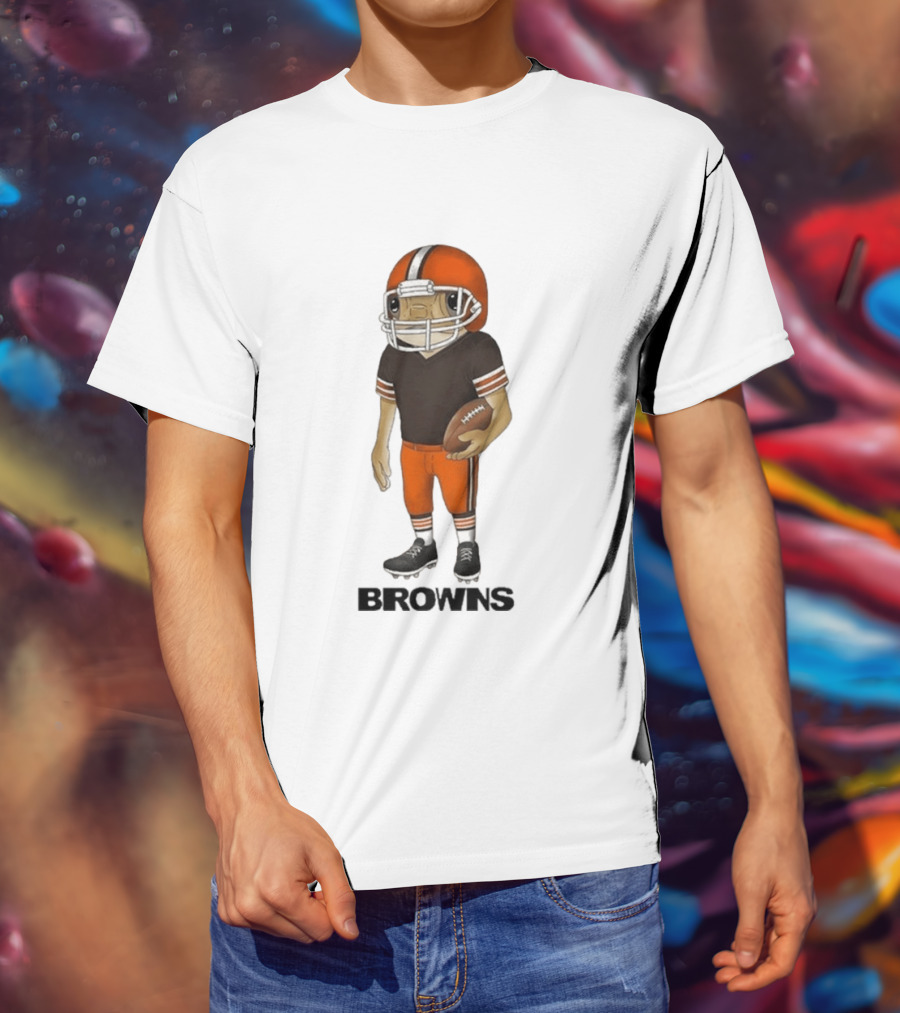 Bad Bunny Cleveland Browns Concho Helmet Mascot Browns T-Shirt
