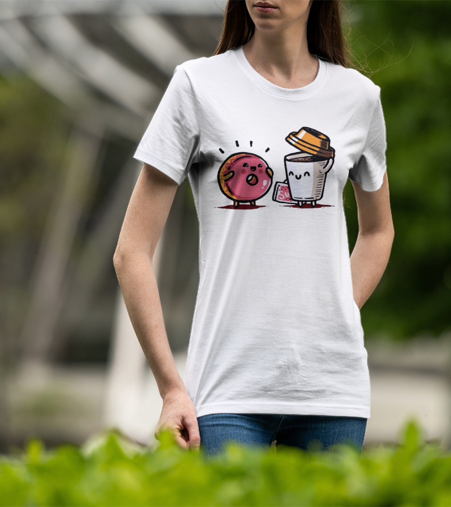 Donut And Coffee A Match Made In Heaven You Donut Know How Much I Love You T-Shirt