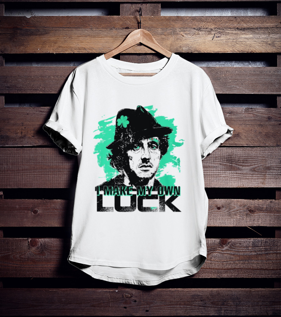 I Make My Own Luck Shamrock Hat Rocky T-Shirt