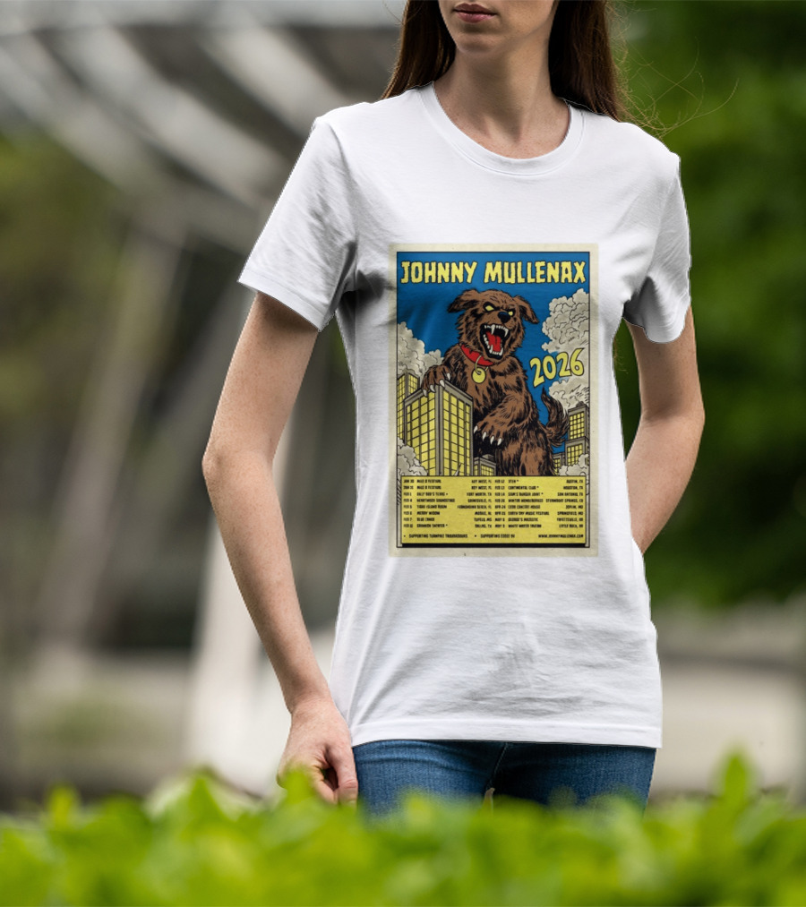 Johnny Mullenax 2026 Tour Monster Austin Key West Houston Jacksonville San Diego Savannah Springfield Sutton T-Shirt