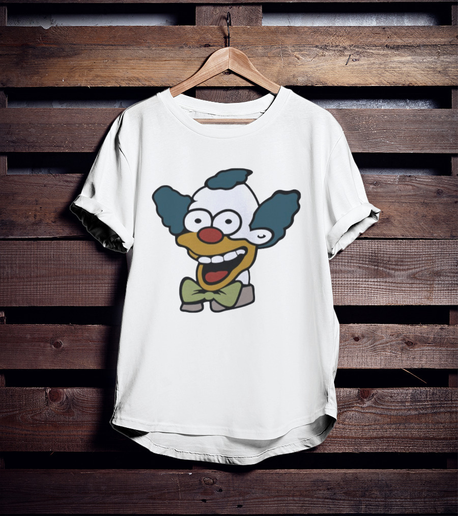 Krusty The Clown Smiling Face Cartoon T-Shirt