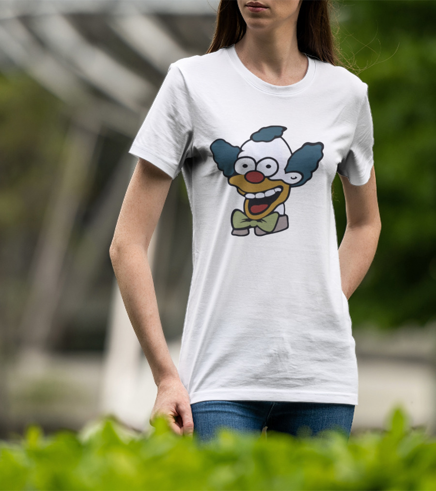 Krusty The Clown Smiling Face Cartoon T-Shirt