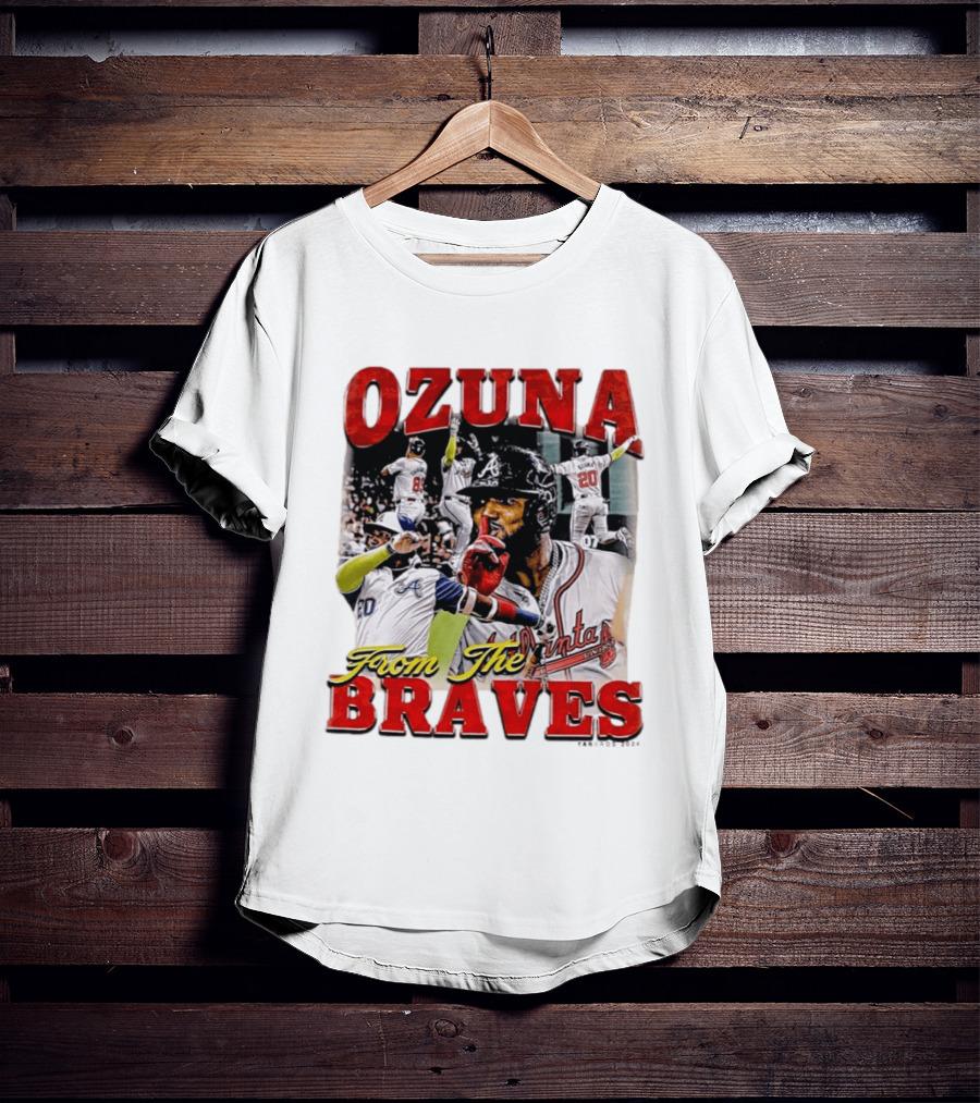 Ozuna Atlanta Braves 20 Baseball Celebration T-Shirt