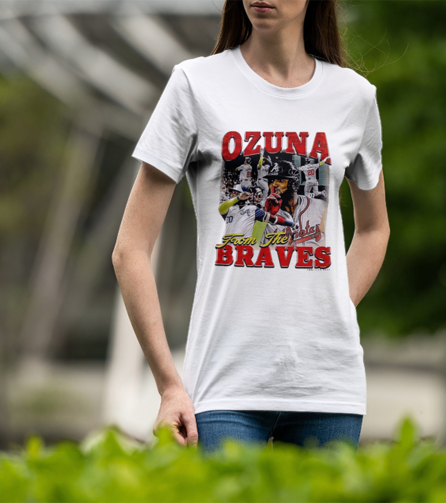 Ozuna Atlanta Braves 20 Baseball Celebration T-Shirt